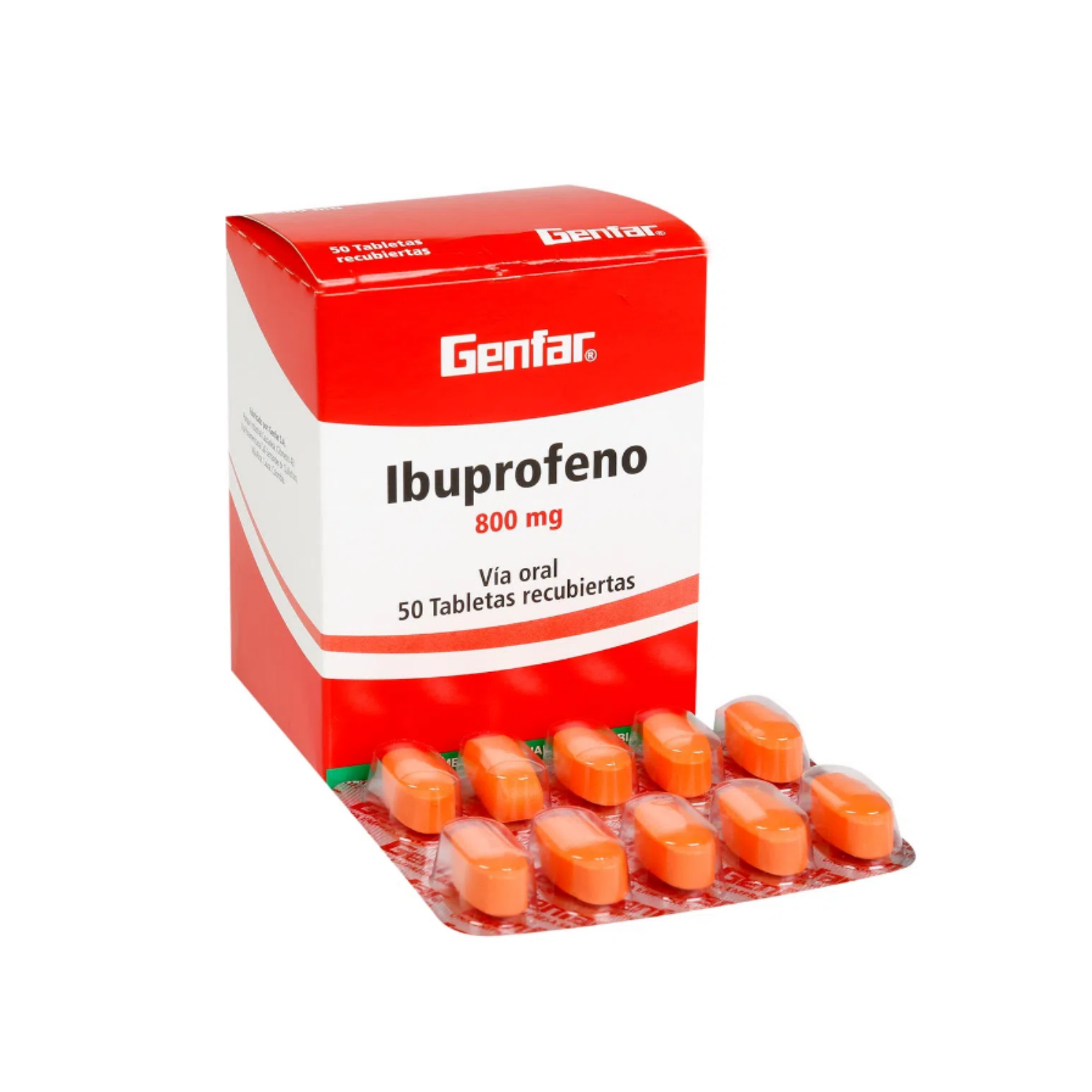 Ibuprofeno 800 Mg X 50 Tabs