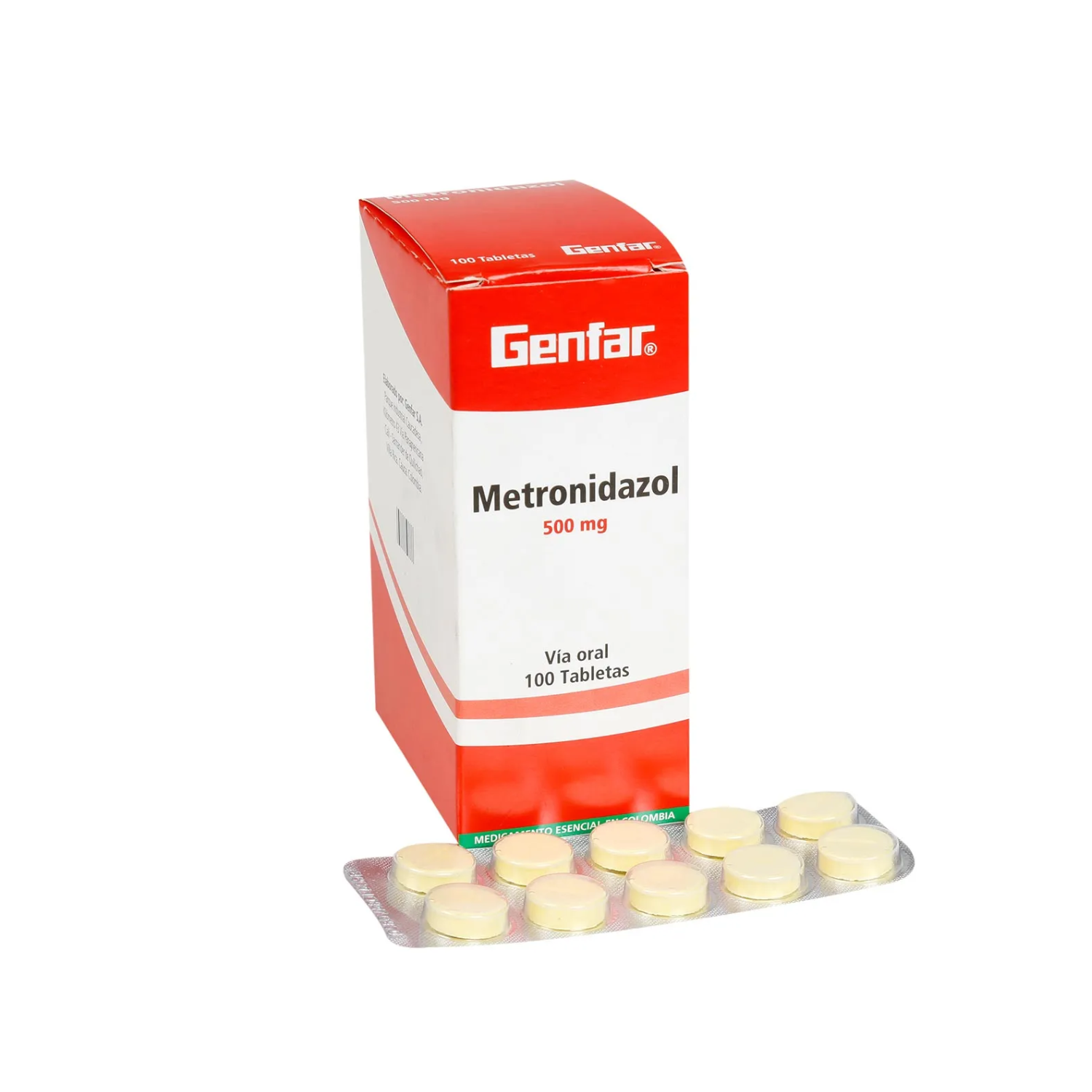 Metronidazol 500 Mg X 100 Tabs