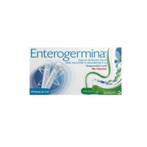 Enterogermina (Bacillus clausii) - Caja por 10 Viales Bebibles (Sanofi)