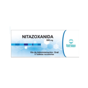 Nitazoxanida 500 mg - Caja por 6 Tabletas Recubiertas (Quirupos)